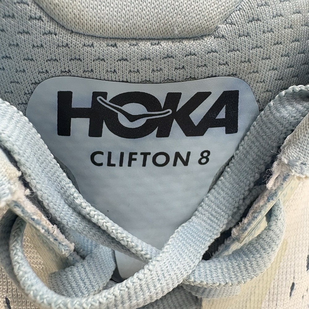 HOKA Clifton 8 Womens Shoes Size 9.5B Summer Song/Ice Flow - Picture 10 of 11